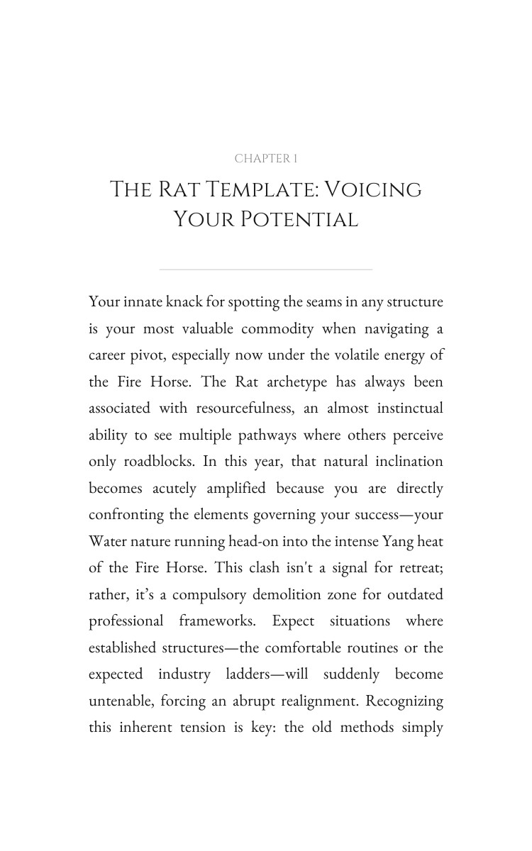 2026 Career Transition Method for Rat: Your Yearning Year Embodied interior preview