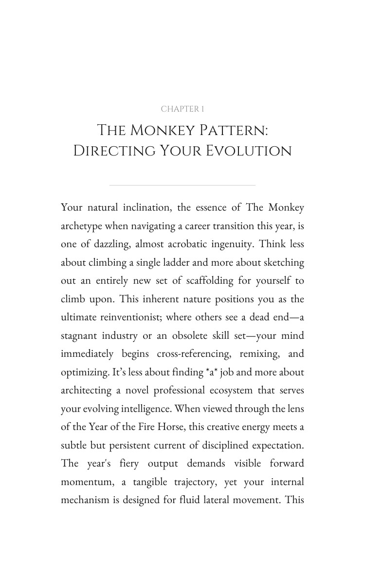 2026 Career Transition Navigator: Monkey: Your Direction Year Refined interior preview