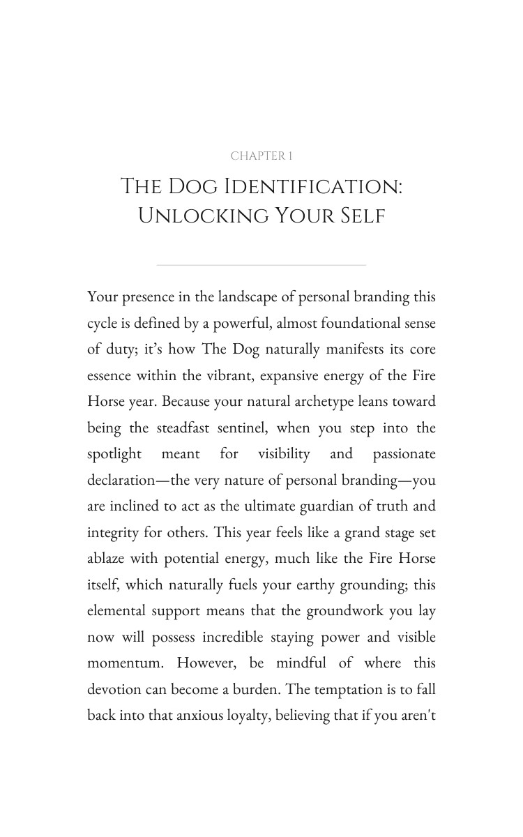 2026 Dog: Personal Branding Clarity: Command Your Work Year interior preview