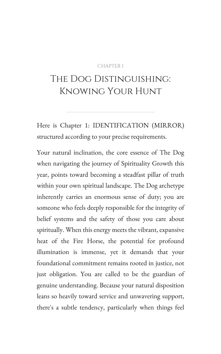 2026 Dog Spirituality Growth Keystone: Discover Your Domain Year interior preview