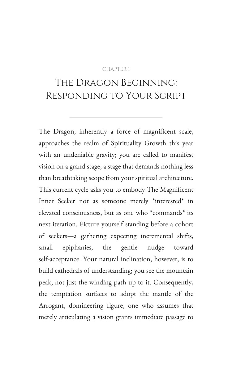 2026 Dragon Spirituality Growth Manual: Your Arc Year Unleashed interior preview