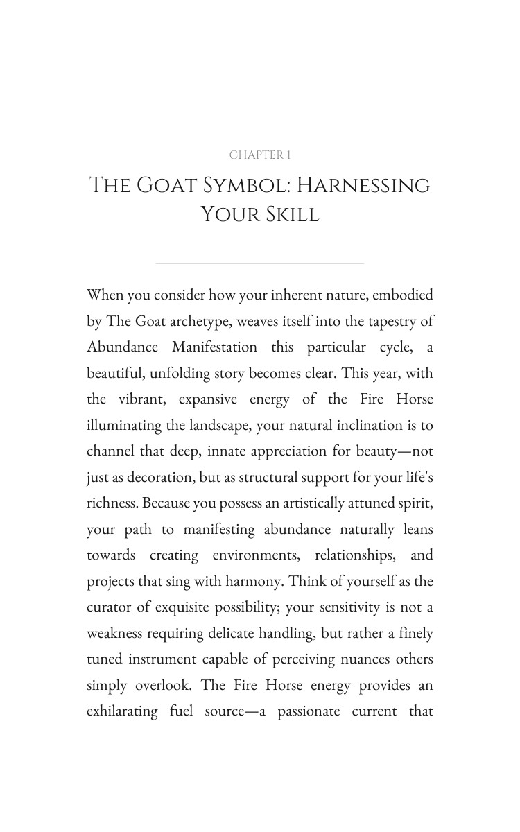 2026 Goat Abundance Manifestation Field Guide: Ignite Your Path Year interior preview