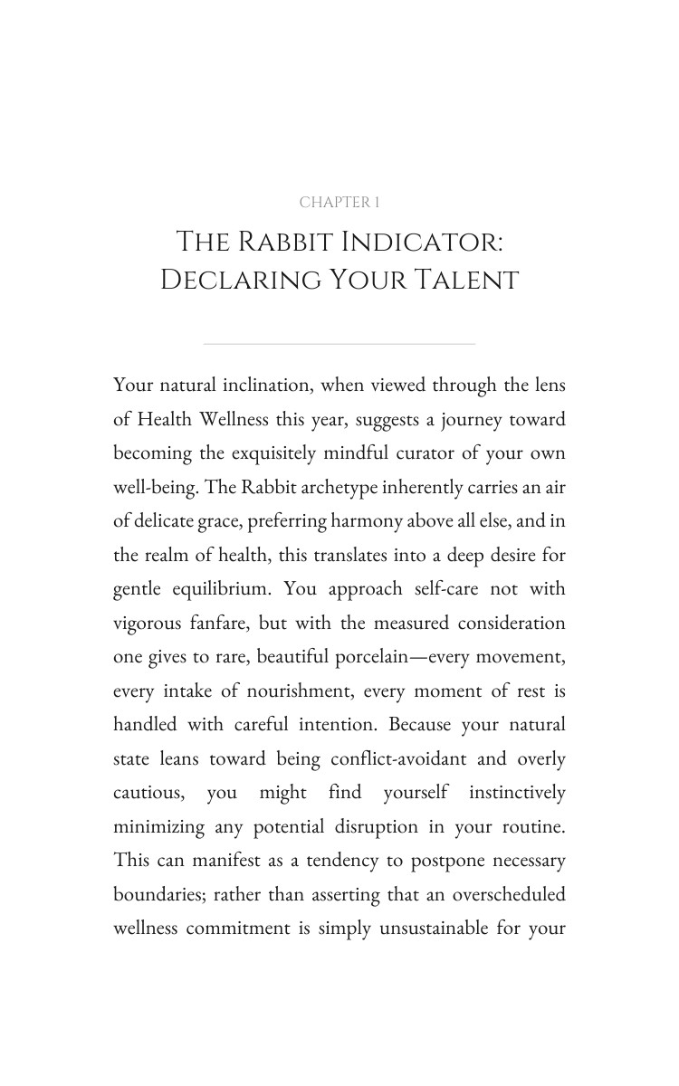 2026 Health Wellness System for Rabbit: Your Field Year Actualized interior preview