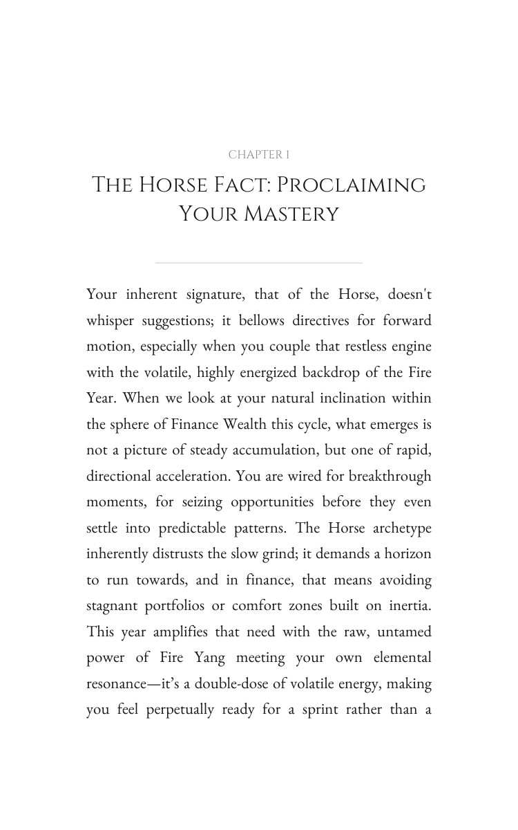 2026 Horse Finance Wealth Companion Guide: Your Destiny Year Elevated interior preview