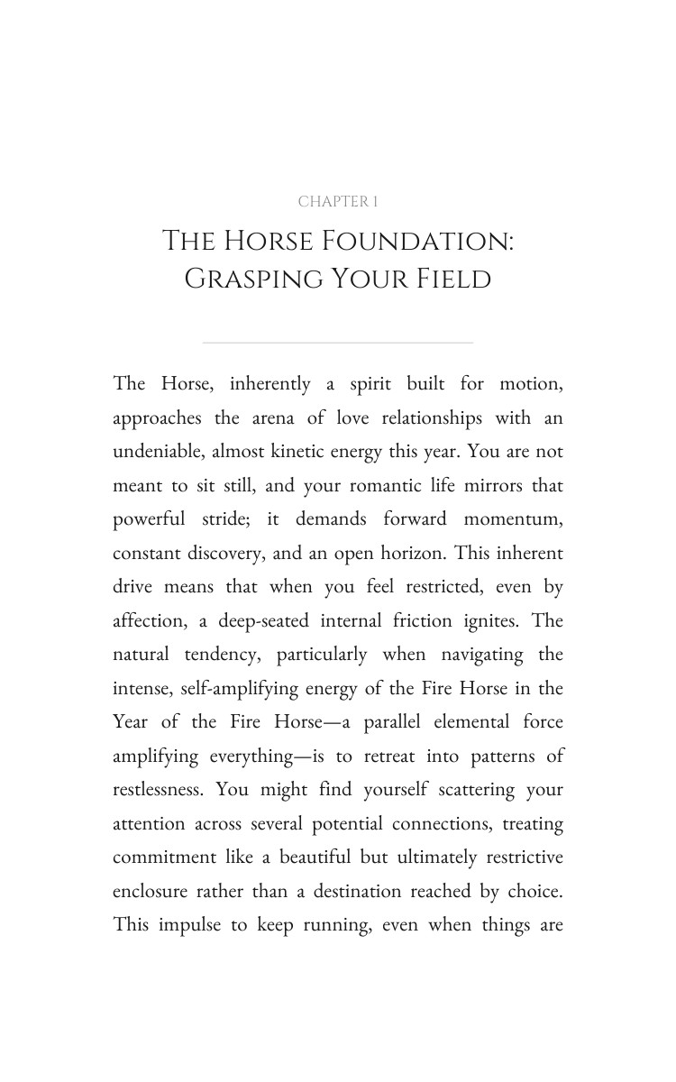 2026 Horse Mastery: Love Relationships: Navigate Your Craft Year interior preview