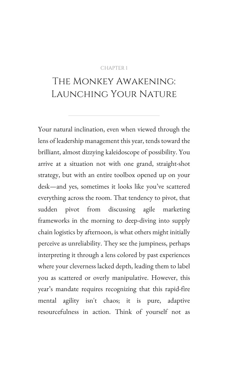 2026 Leadership Management Guide for Monkey: Structure Your Yearning Year interior preview