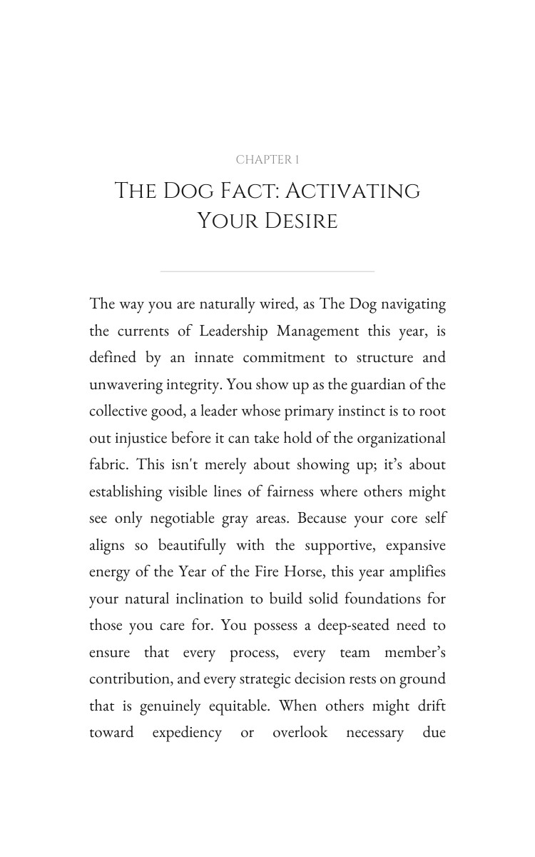 2026 Leadership Management Method for Dog: Your Potential Year Transcended interior preview