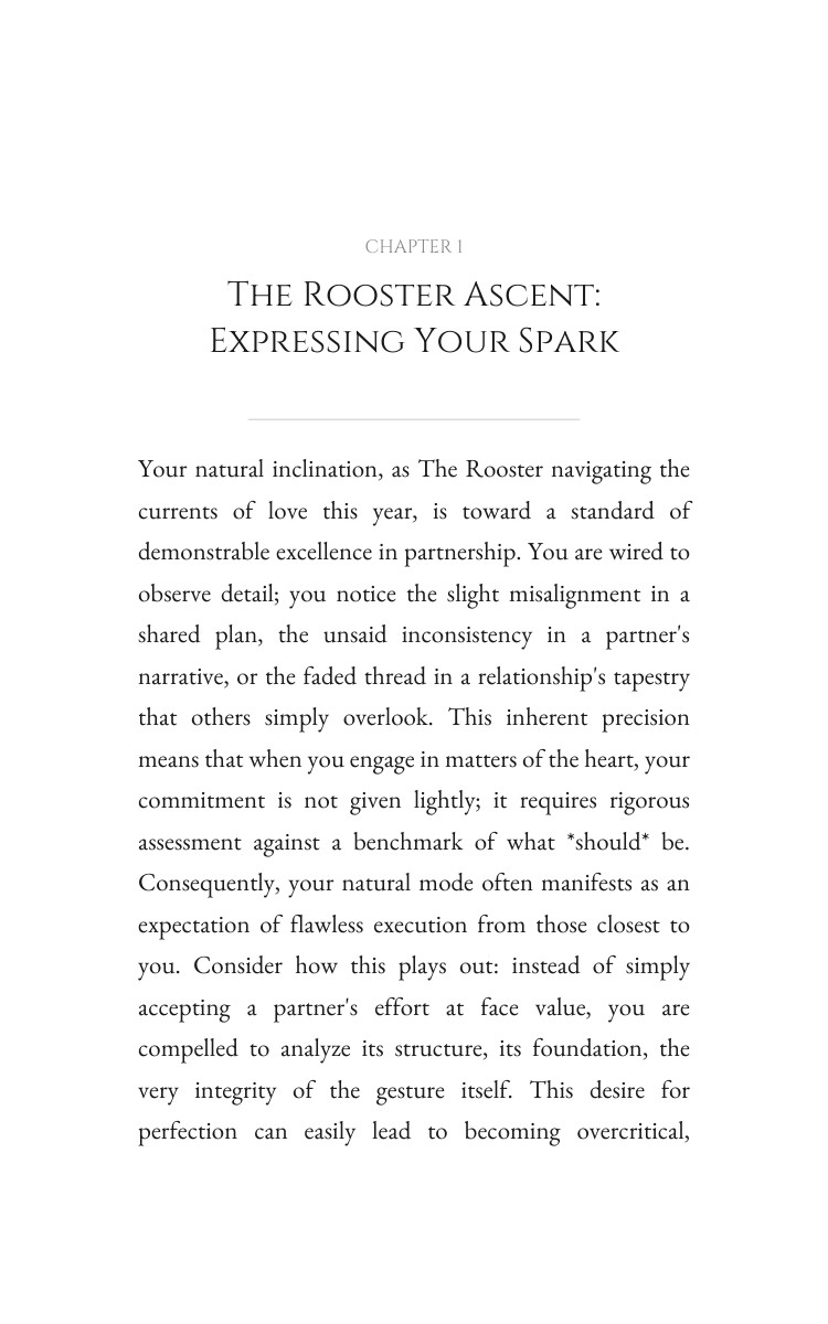2026 Love Relationships Playbook: Rooster: Your Energy Year Awakened interior preview