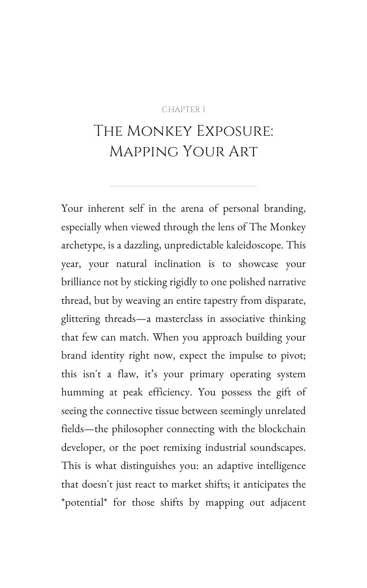 2026 Mastering Personal Branding: Monkey Way: Your Script Year Path interior preview
