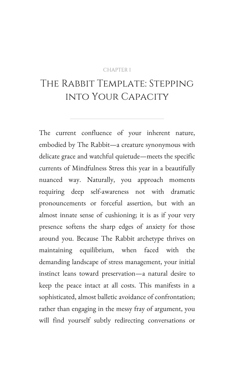 2026 Mindfulness Stress Journey: Rabbit: Anchor Your Progress Year interior preview