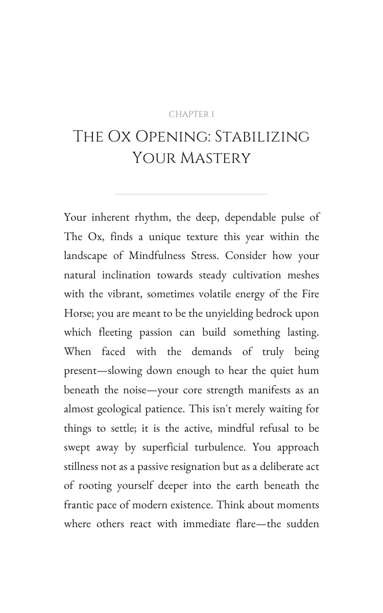 2026 Mindfulness Stress Playbook: Ox: Intensify Your Kingdom Year interior preview