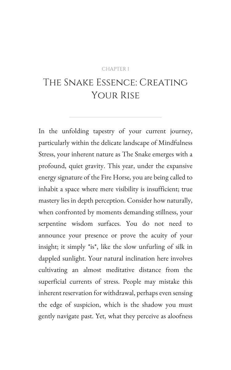 2026 Mindfulness Stress Playbook: Snake: Your Capacity Year Clarified interior preview