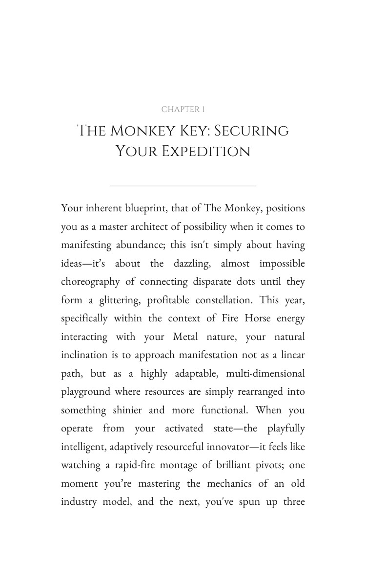 2026 Monkey Abundance Manifestation Companion Guide: Ground Your Vision Year interior preview