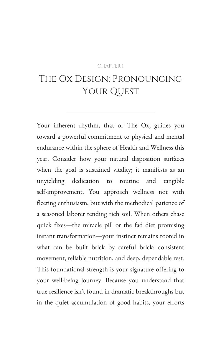 2026 Ox Health Wellness Cornerstone: Your Mastery Year Realized interior preview