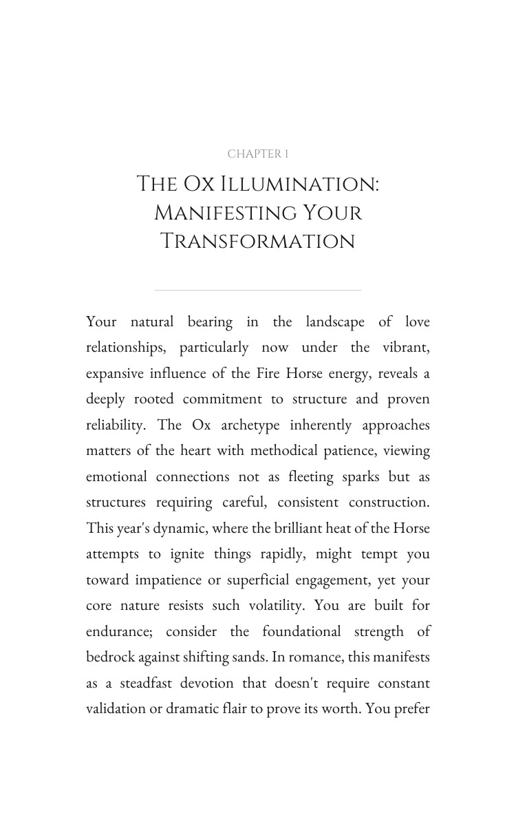 2026 Ox Love Relationships System: Your Way Year Perfected interior preview