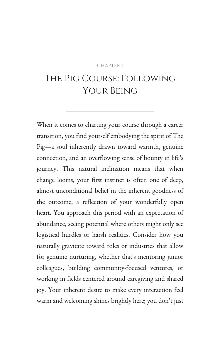 2026 Pig: Career Transition Optimization: Transform Your Status Year interior preview
