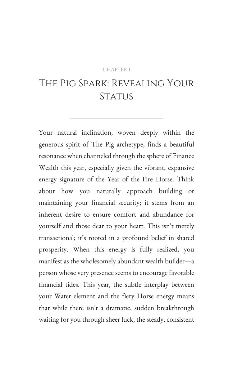 2026 Pig Finance Wealth Decoded: Strengthen Your Core Year interior preview