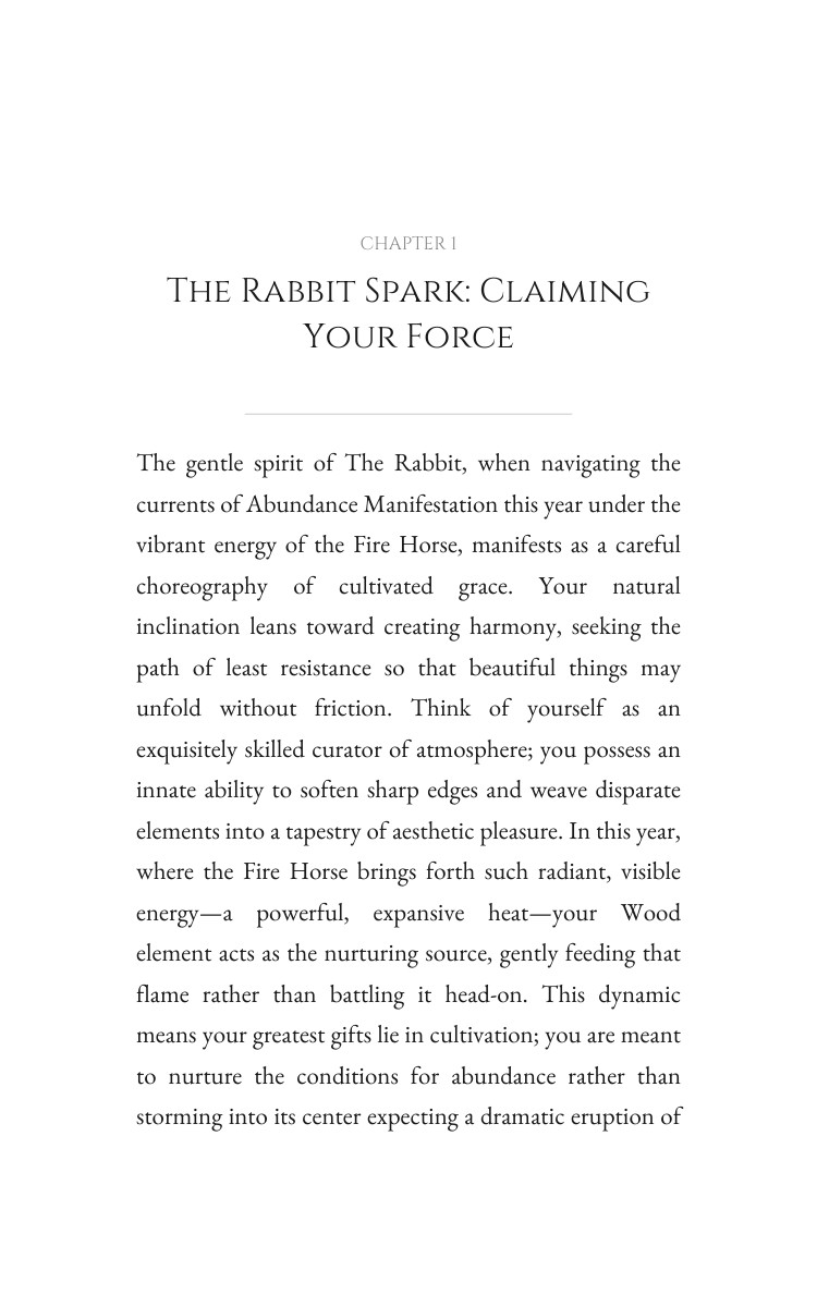 2026 Rabbit Abundance Manifestation: Essential Guide: Your Expression Year Blueprint interior preview
