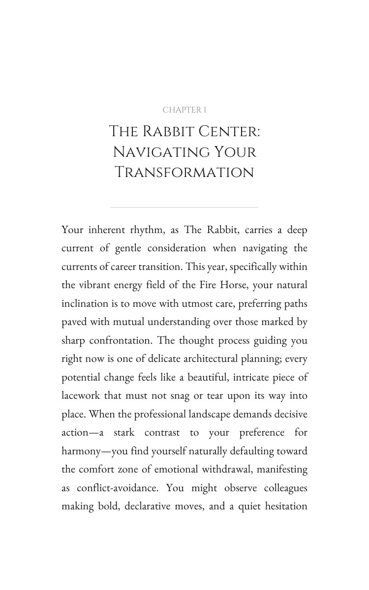 2026 Rabbit Career Transition Field Guide: Your Page Year Constructed interior preview