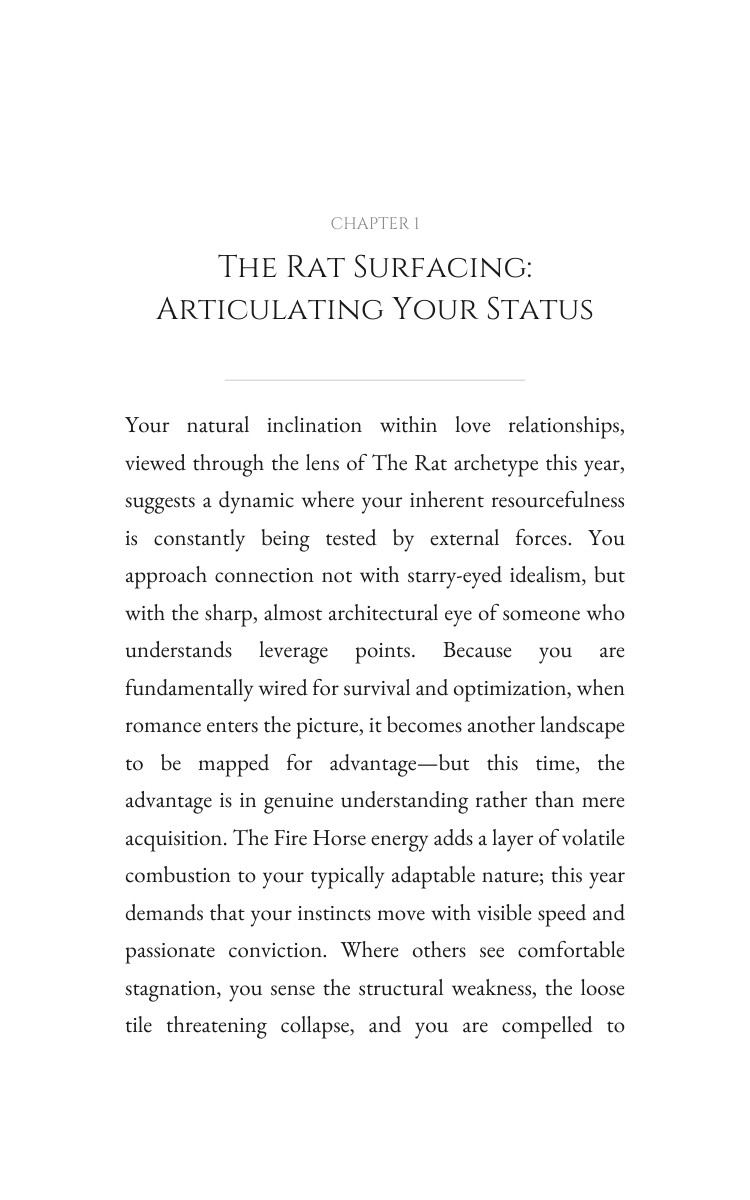 2026 Rat: Love Relationships Excellence: Your Fire Year Blueprint interior preview