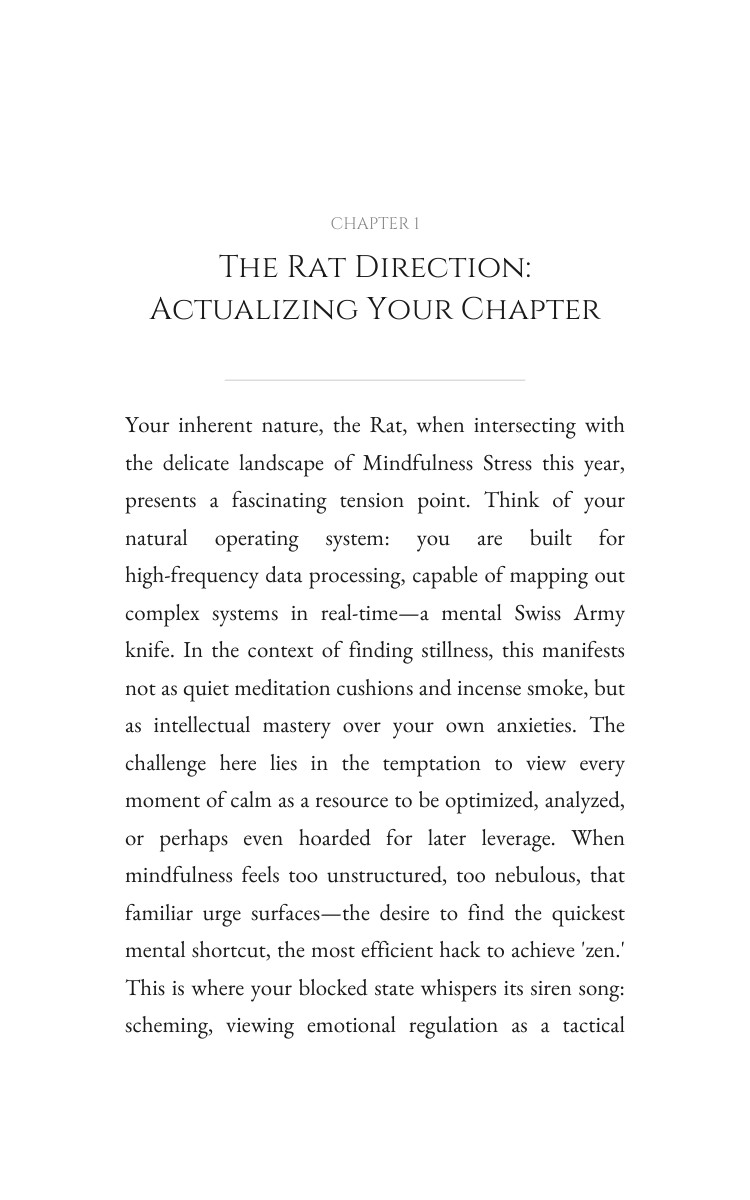 2026 Rat: Mindfulness Stress Ascension: Establish Your Way Year interior preview