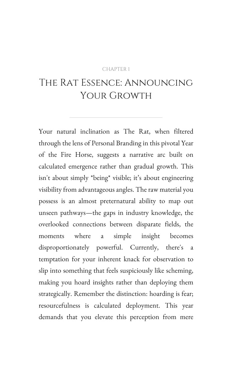 2026 Rat Personal Branding Encyclopedia: Structure Your Development Year interior preview