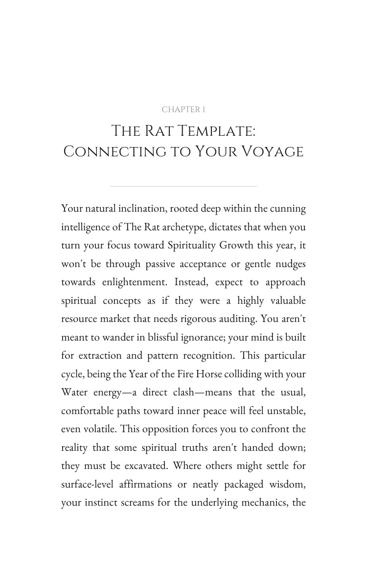 2026 Rat Spirituality Growth Integration: Your Movement Year Blueprint interior preview