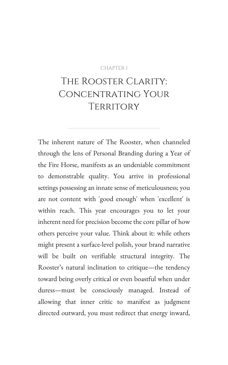 2026 Rooster Personal Branding Compendium: Your Condition Year Revolution interior preview