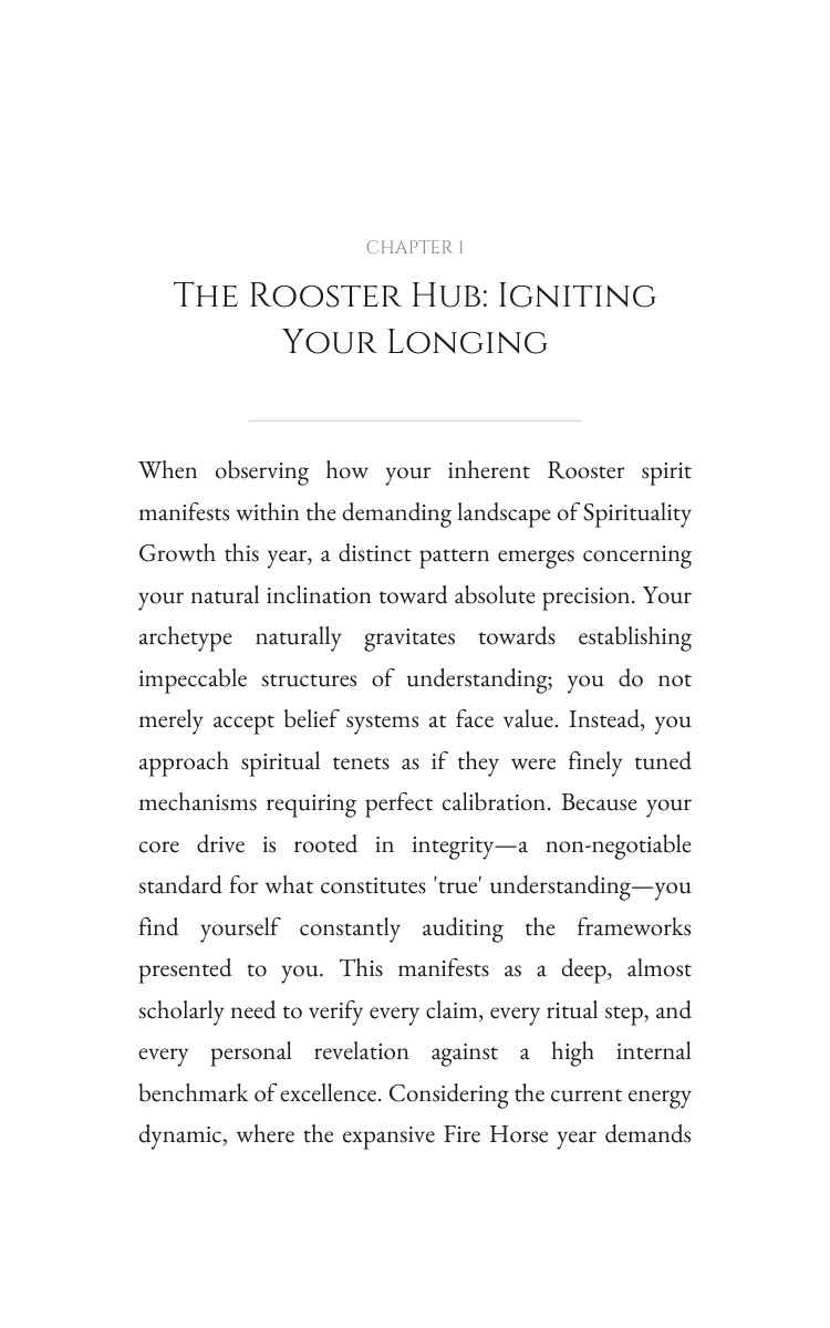 2026 Rooster: Spirituality Growth Amplification: Your Evolution Year Synthesized interior preview