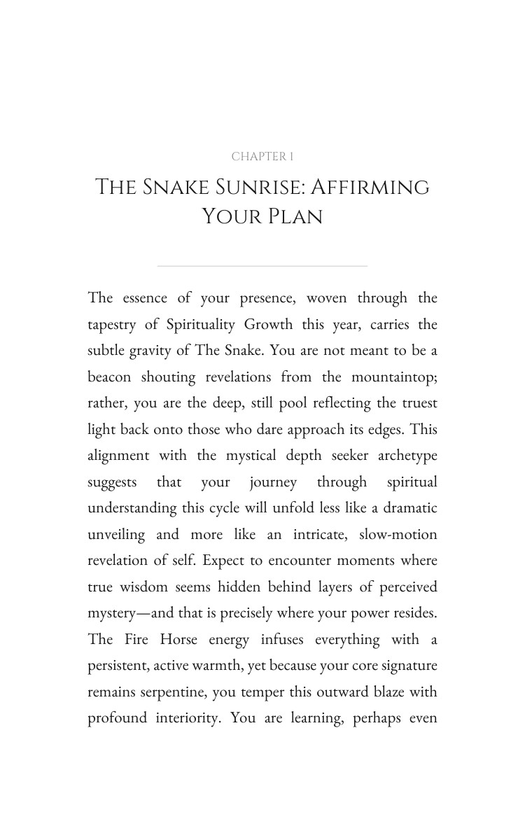 2026 Snake Spirituality Growth Sourcebook: Architect Your Skill Year interior preview