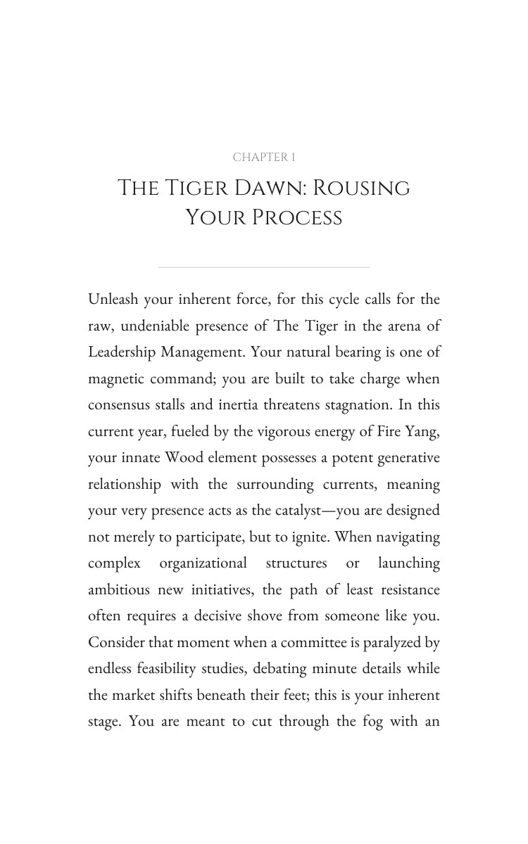 2026 Tiger Leadership Management: Your Path Forward: Cultivate Your Approach Year interior preview