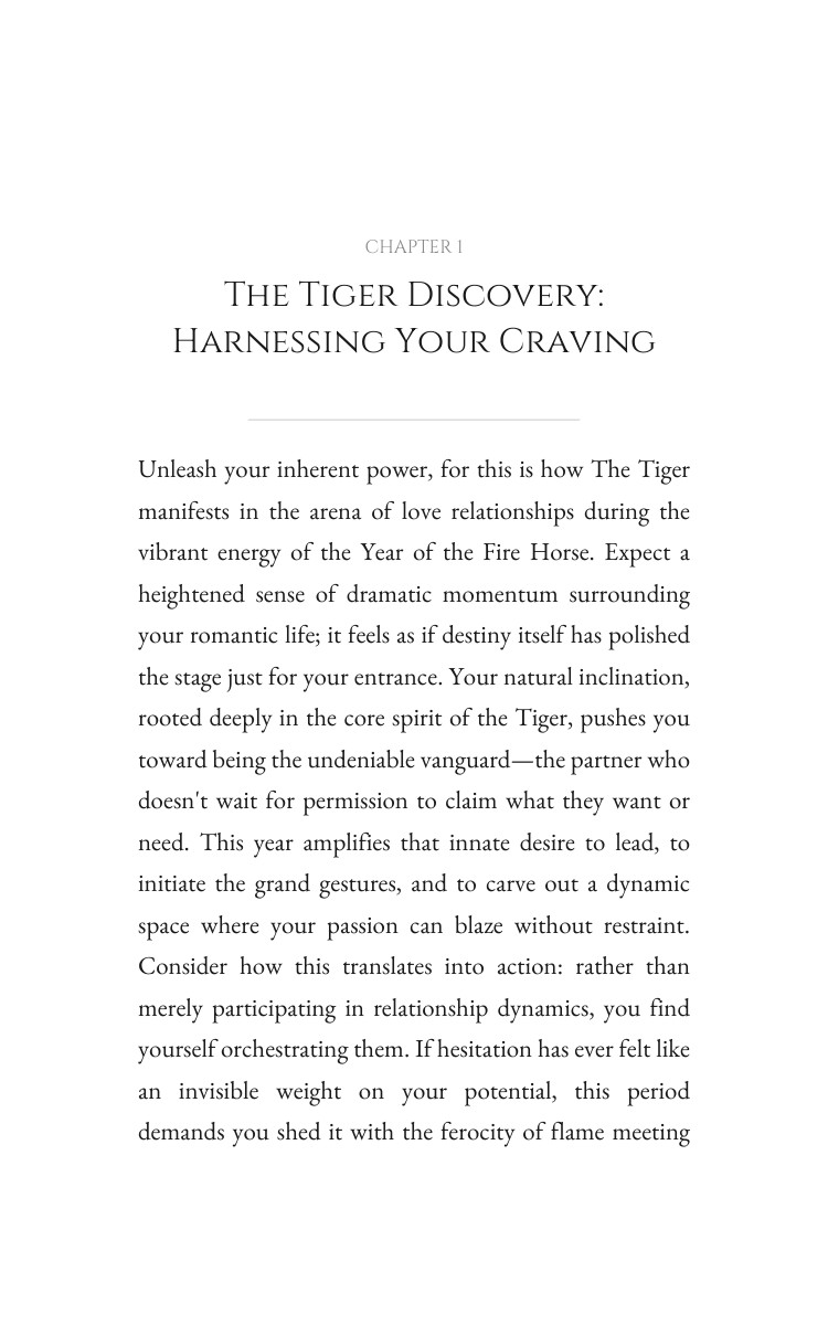 2026 Tiger Love Relationships Field Guide: Secure Your Vision Year interior preview