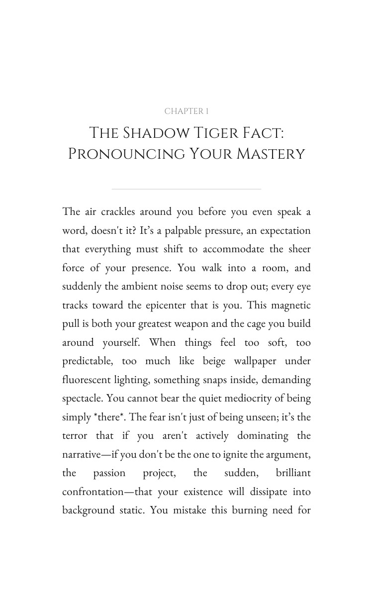 Shadow Tiger: Emotional Patterns Ascension: Secure Your Labor interior preview