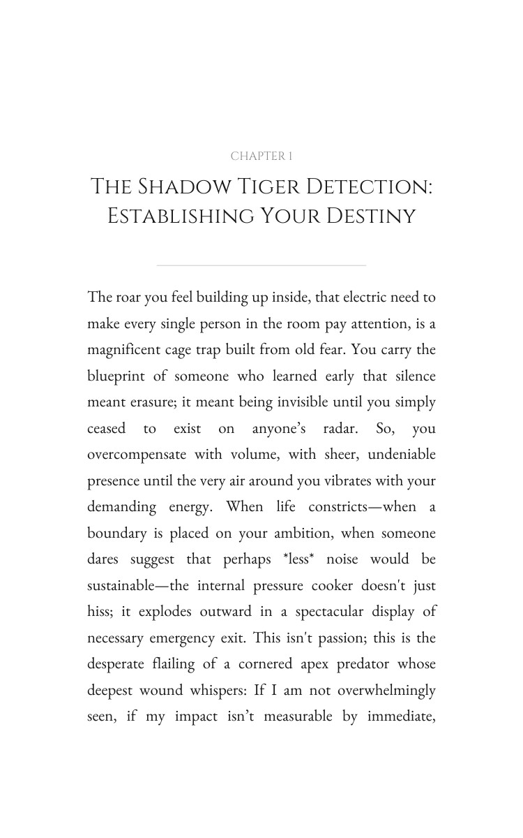 Shadow Tiger: Shadow Wounds Evolution: Focus Your Condition interior preview