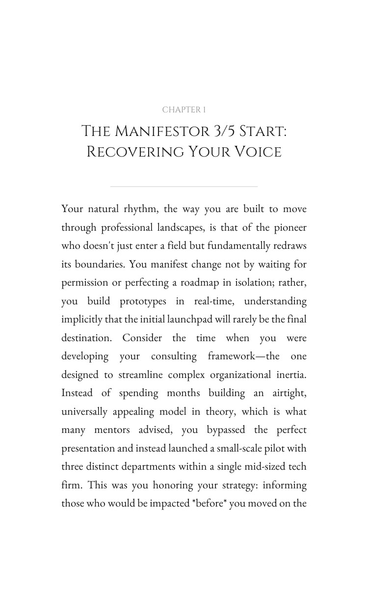 Career Blueprint for Manifestor 3/5: Your Ability Revolution interior preview
