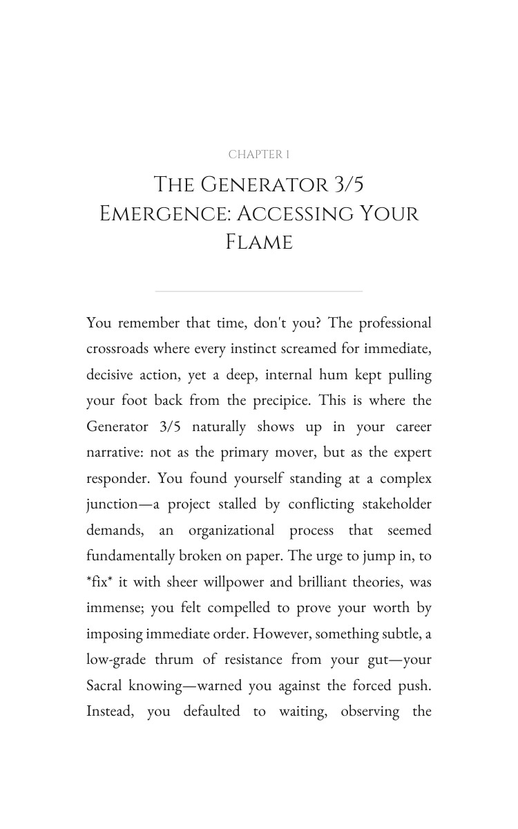 Career Protocol: Generator 3/5: Your Destiny Mastery interior preview