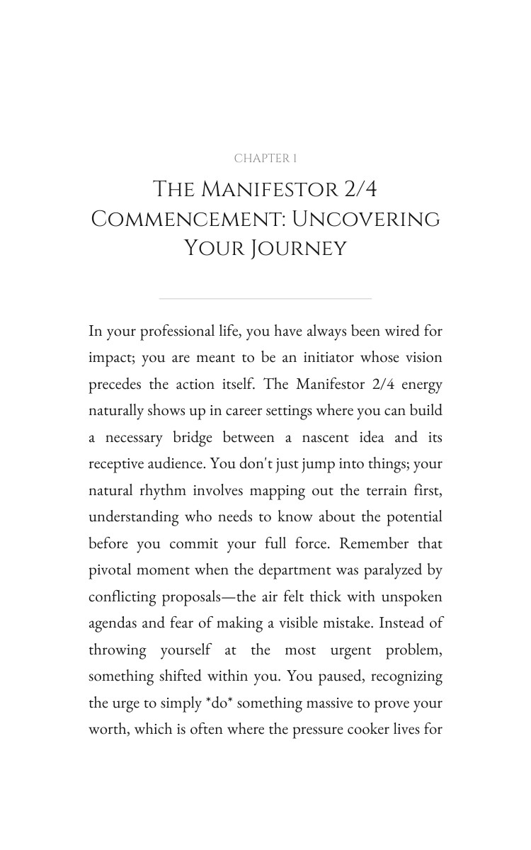 Career Strategy: Manifestor 2/4: Your Presence Advantage interior preview