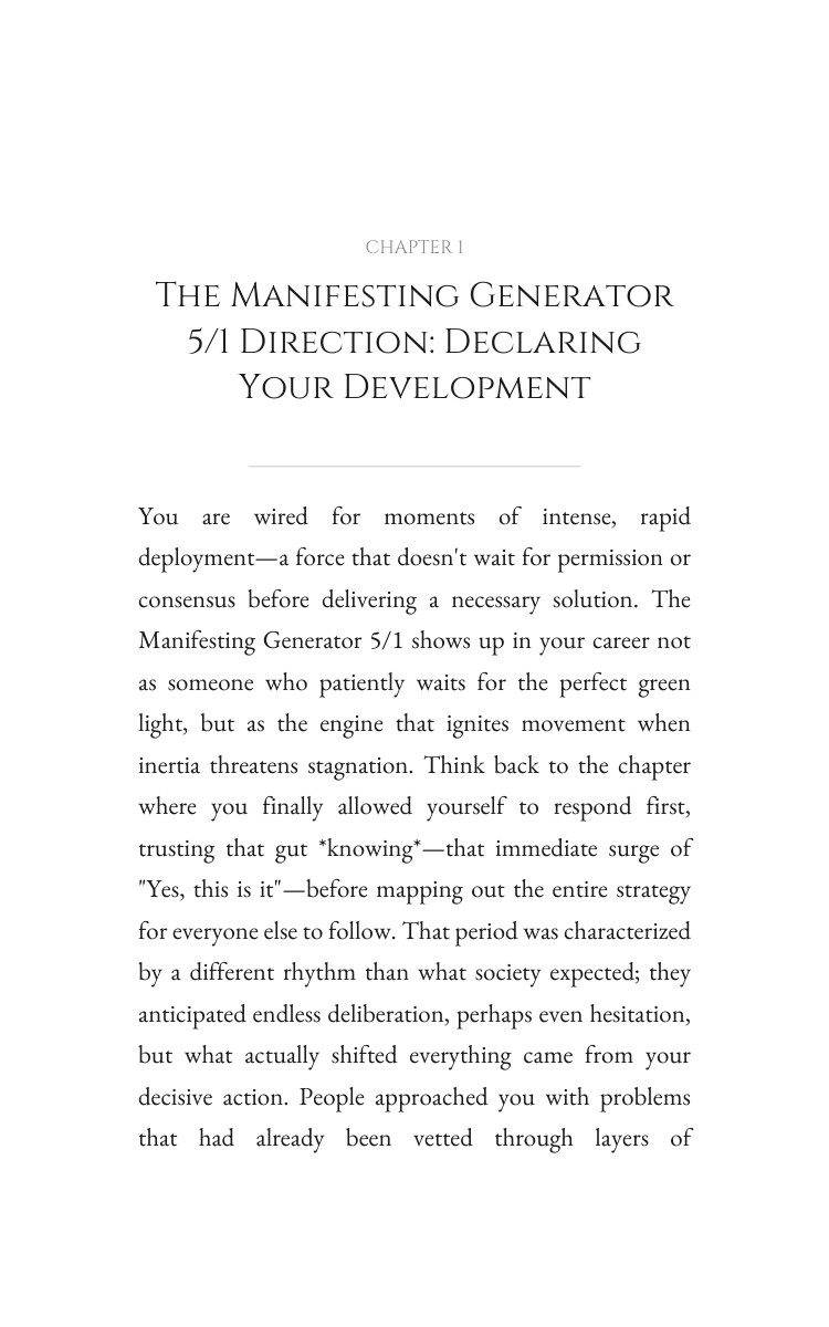 Career System for Manifesting Generator 5/1: Strengthen Your Yearning interior preview