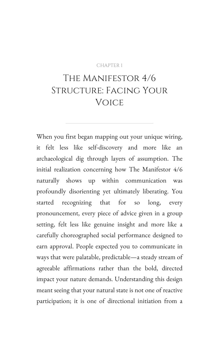 Communication Method for Manifestor 4/6: Establish Your Condition interior preview