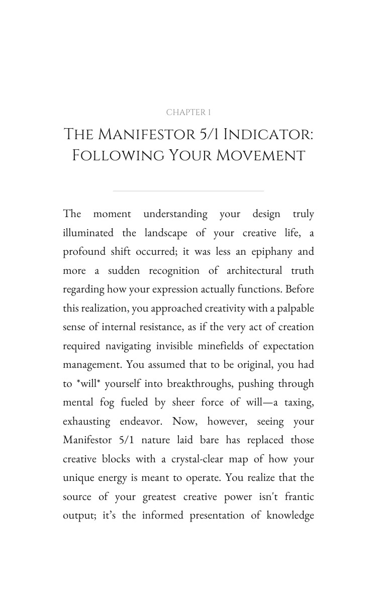 Creativity Handbook: Manifestor 5/1: Fortify Your Force interior preview