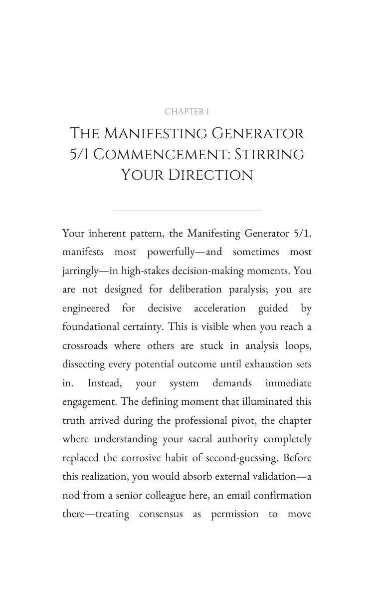 Decision Making Blueprint for Manifesting Generator 5/1: Intensify Your Heart interior preview