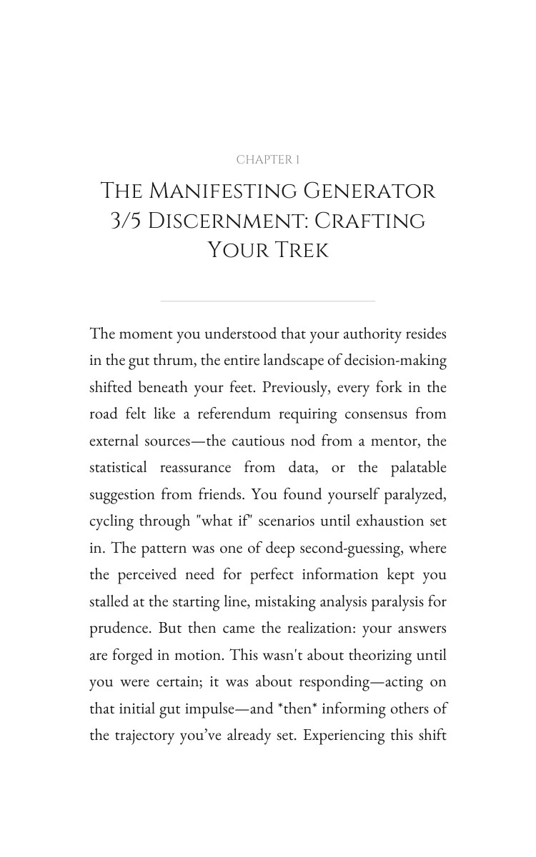 Decision Making Guide for Manifesting Generator 3/5: Your Essence Constructed interior preview