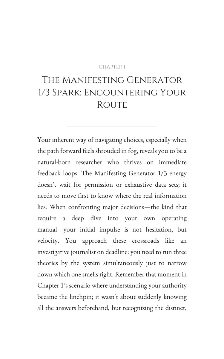Decision Making Solution for Manifesting Generator 1/3: Your Discipline Concentrated interior preview