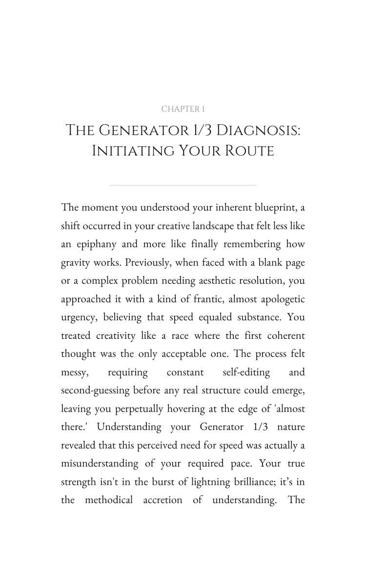 Generator 1/3 Creativity Playbook: Transform Your Presence interior preview