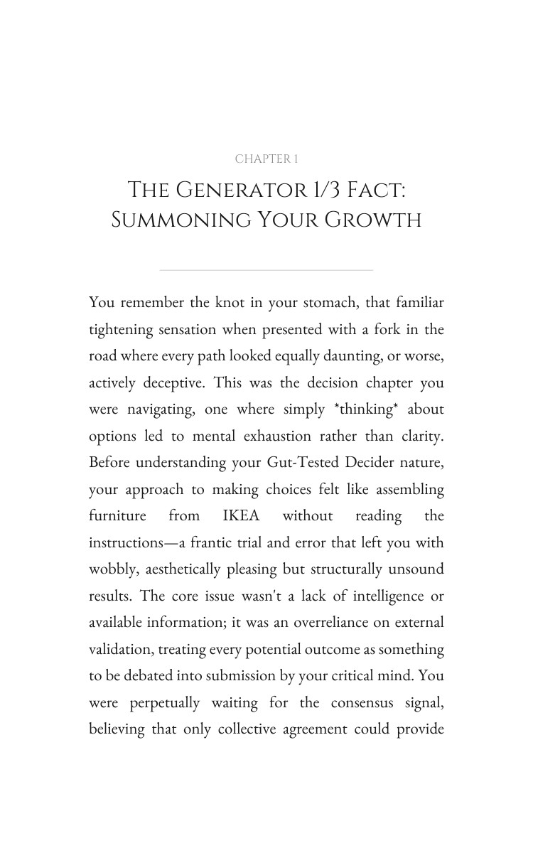 Generator 1/3 Decision Making Decoded: Your Discipline Constructed interior preview