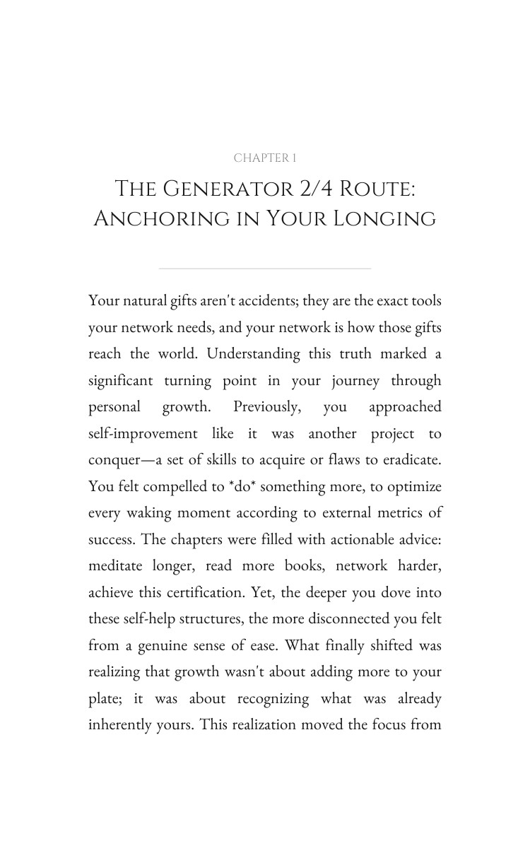Generator 2/4: Personal Growth Clarity: Ignite Your Development interior preview