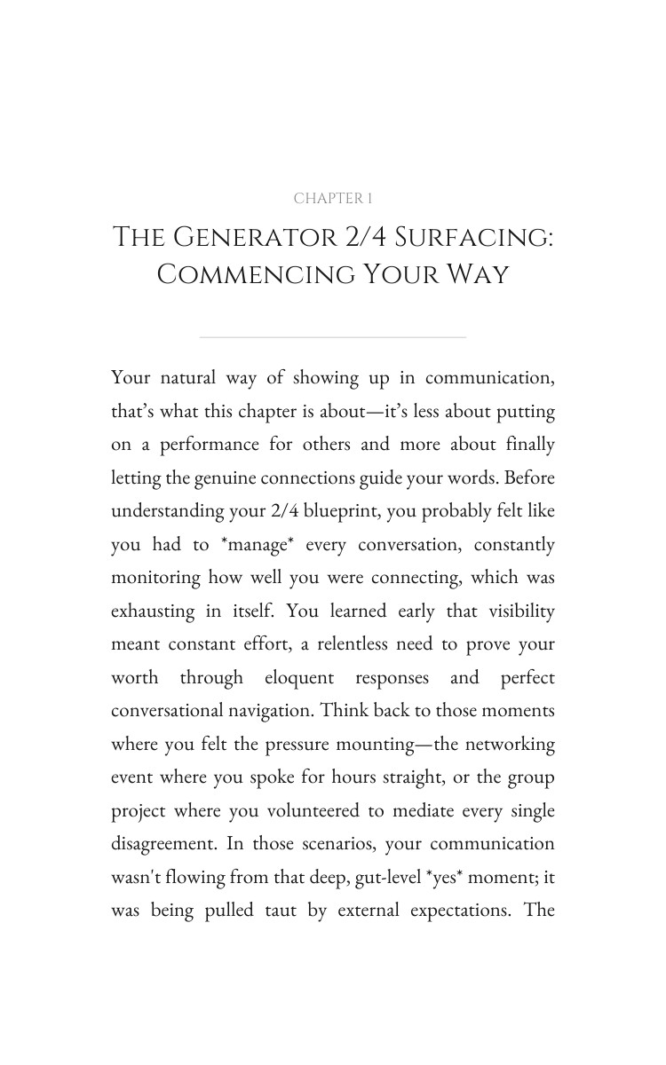 Generator 2/4: Your Communication Mastery: Your Capacity Decoded interior preview