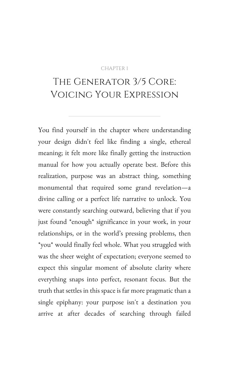 Generator 3/5 Purpose Foundations: Your Aspiration Liberated interior preview