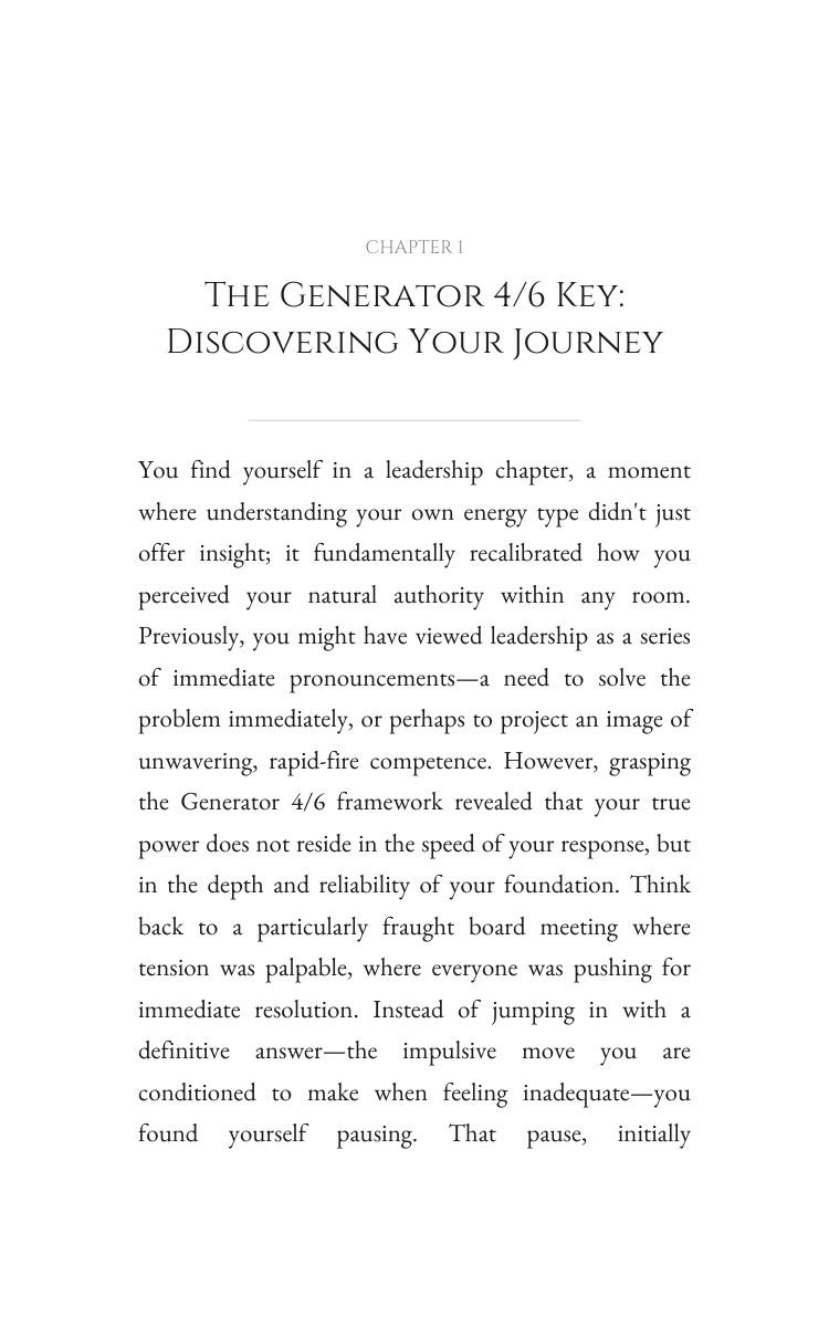 Generator 4/6 Leadership: Essential Guide: Your Force Advantage interior preview