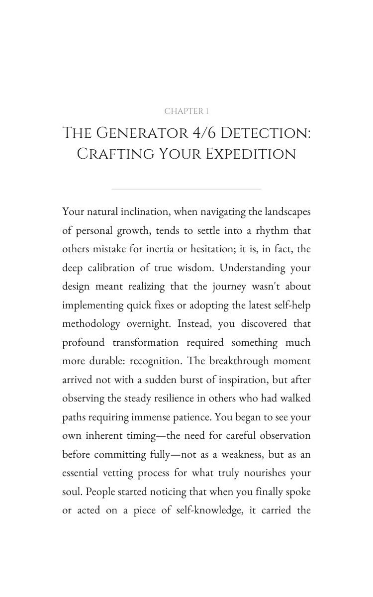 Generator 4/6 Personal Growth Strategy Guide: Your Method Evolved interior preview